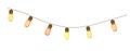 A beautiful garland of shining bulb lamps